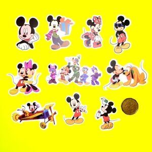 3/$20 Brand New 10x Disney Mickey Mouse Waterproof Stickers #2